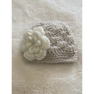 Baby Hand Crochet Flower Hat‎
